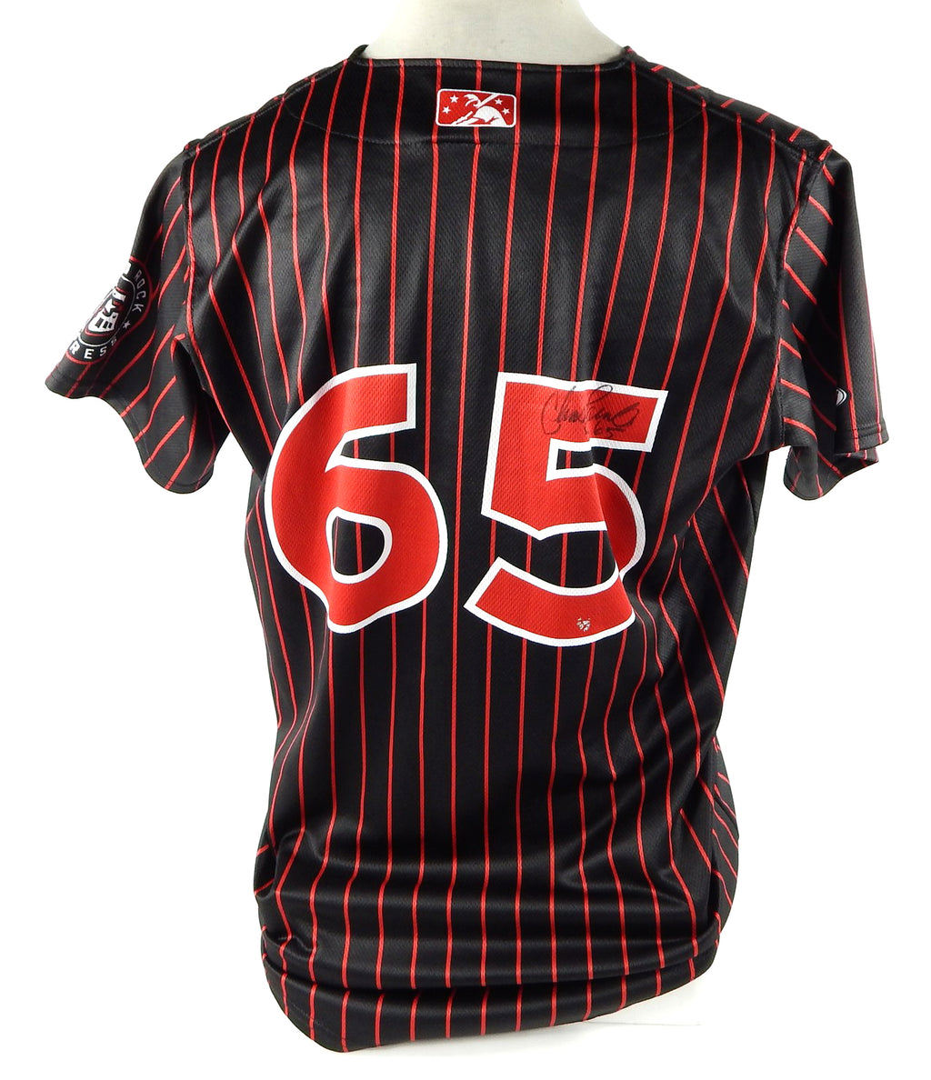 2022 Round Rock Express Chase Lambin #65 Game Used Black Jersey Austin Senators Pic2