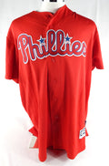 Philadelphia Phillies Bailey Cummings #48 Game Used Red Jersey Ex ST XL 444
