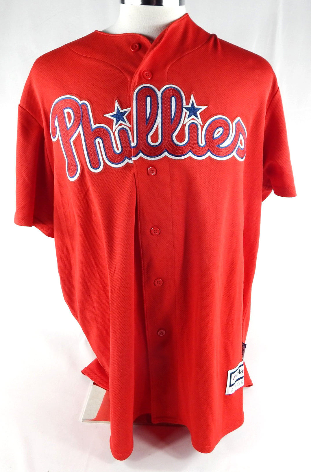 Philadelphia Phillies Bailey Cummings #48 Game Used Red Jersey Ex ST XL 444