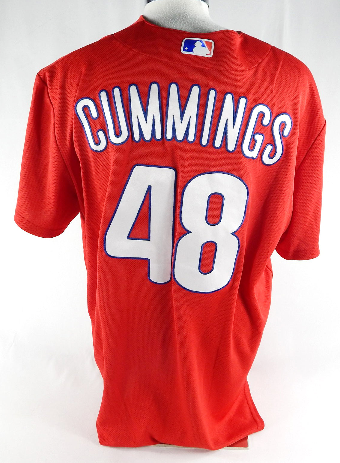 Philadelphia Phillies Bailey Cummings #48 Game Used Red Jersey Ex ST XL 444 Pic2