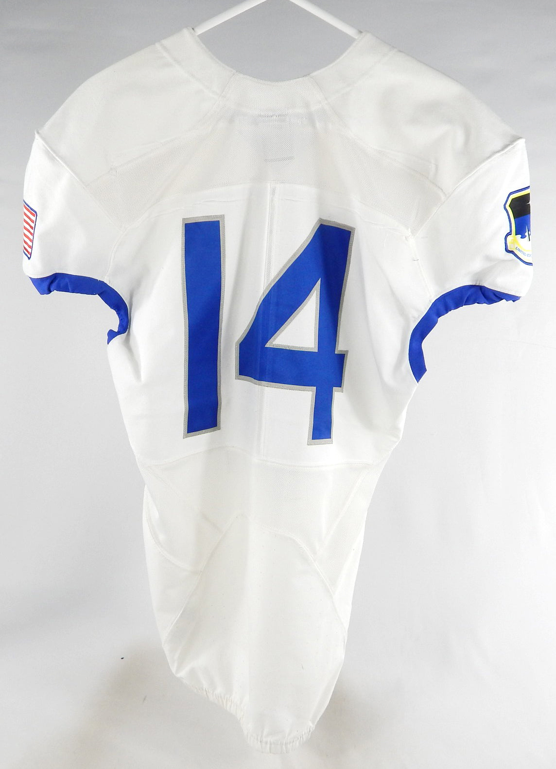 2017 Air Force Falcons #14 Game Used White Jersey Name Plate Removed M DP80870 Pic2
