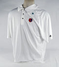 2010-11 Charlotte Bobcats Game Used White Polo Shirt 2XL DP69219