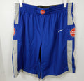 2019-20 Detroit Pistons Game Issued Blue Summer League Shorts Nike L 713775S