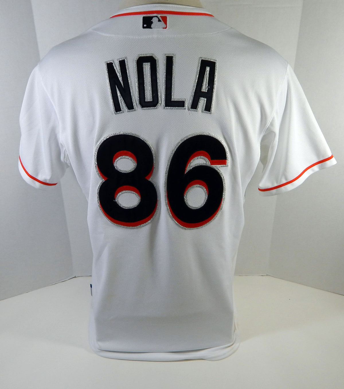 2014 Miami Marlins Austin Nola #86 Game Used White Jersey 46 DP15331