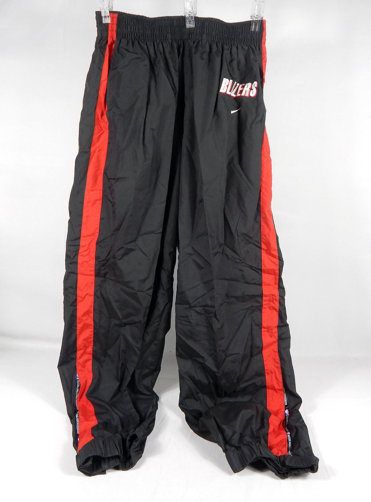 2000s Portland Trailblazers Game Issued Black Warm Up Pants 736644 XL 907S