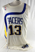 2003-04 Indiana Pacers Kenny Anderson #13 Game Used White Jersey HWC 1972-73 3
