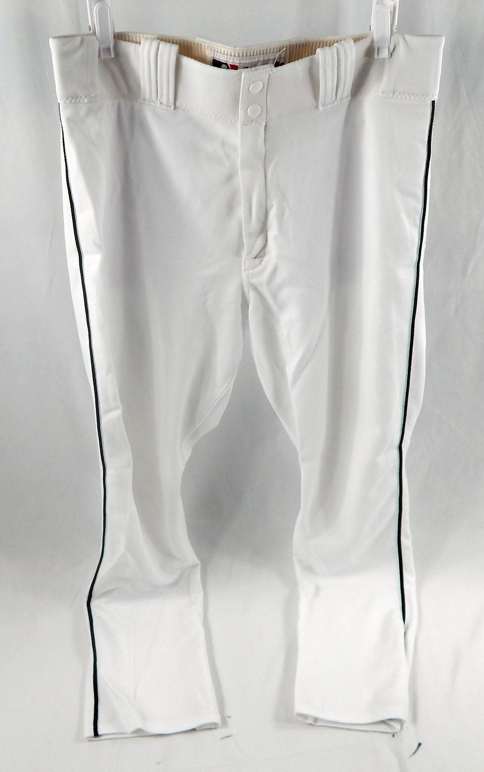 2014 Miami Marlins Derek Hill #7 Game Used White Baseball Pants 35-35 DP112882