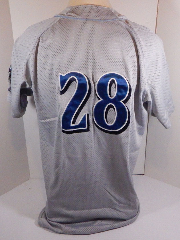 Clearwater Threshers #28 Game Used Grey Jersey 48 CWT0128