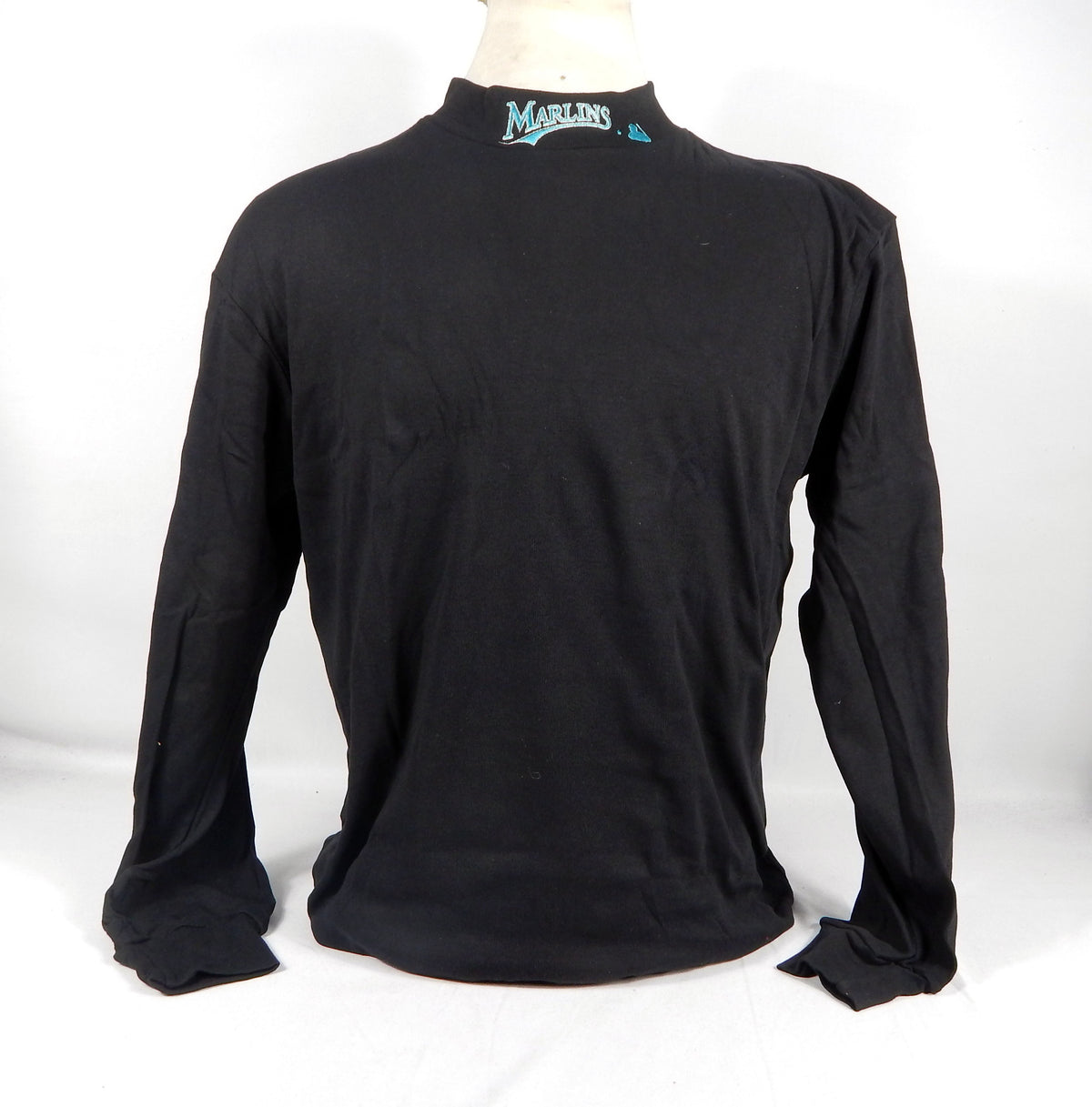 2000s Florida Marlins Team Issued Black Turtleneck Shirt 2XL 910S