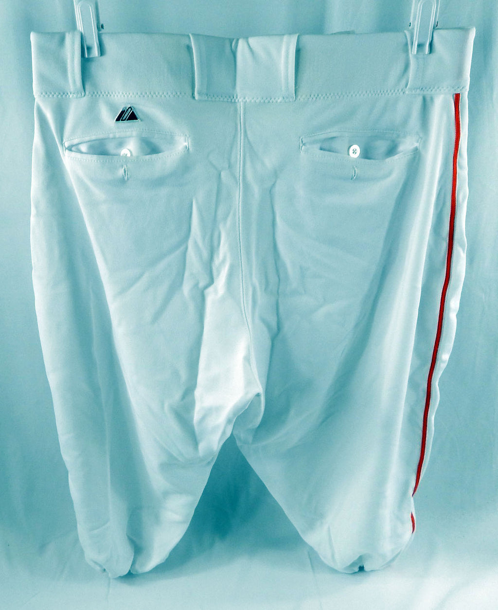 2014 Miami Marlins Jeff Baker #10 Game Used White Baseball Pants 37-50 DP112884 Pic2