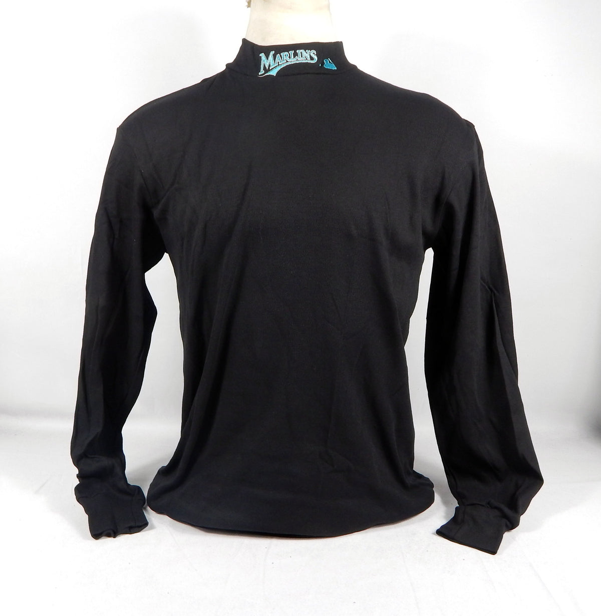 2000s Florida Marlins Team Issued Black Turtleneck Shirt XL 911S