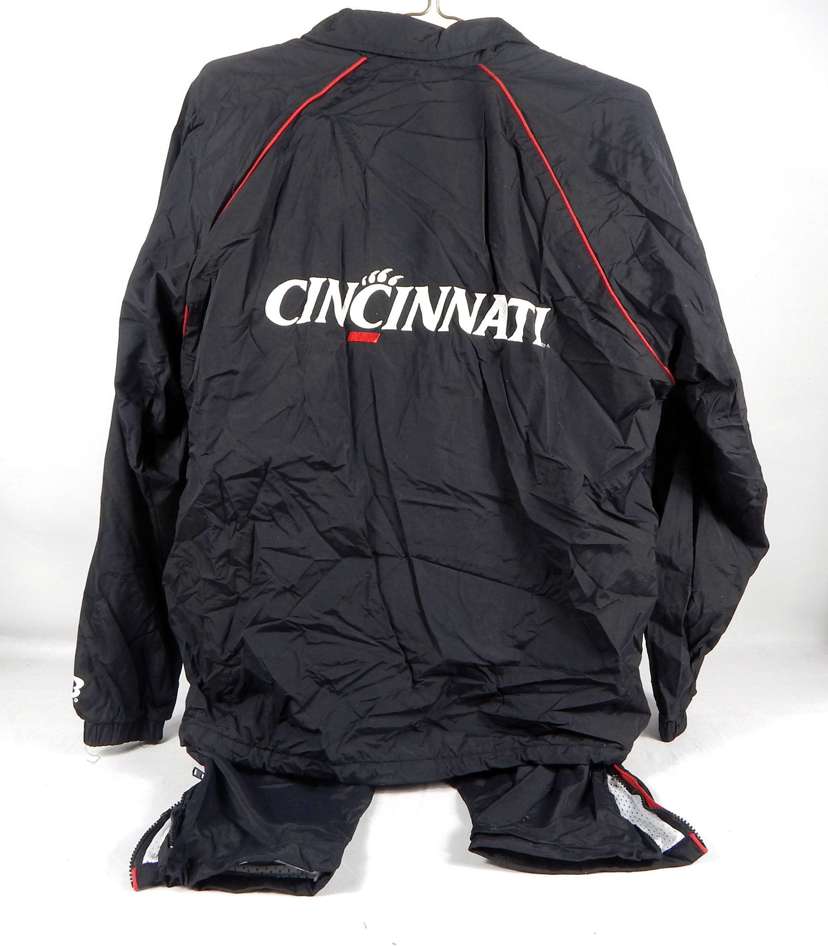 2000s Cincinnati Bearcats Team Issued Black Jacket Pants Suit Track & Field M 2S Pic2