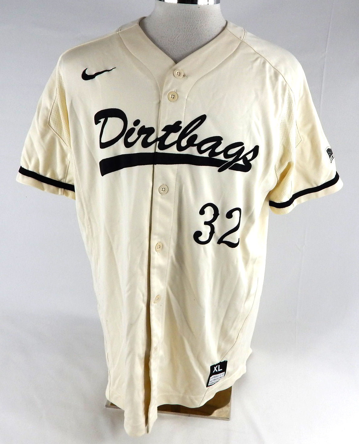2018 Long Beach State Dirtbags #32 Game Used Cream Jersey Baseball XL 850 Pic2
