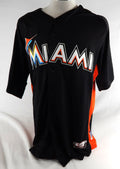 Miami Marlins Benjamin #45 Game Used Black Jersey BP ST 48 791