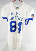 Air Force Falcons #84 Game Used White Jersey Name Plate Removed M DP80874
