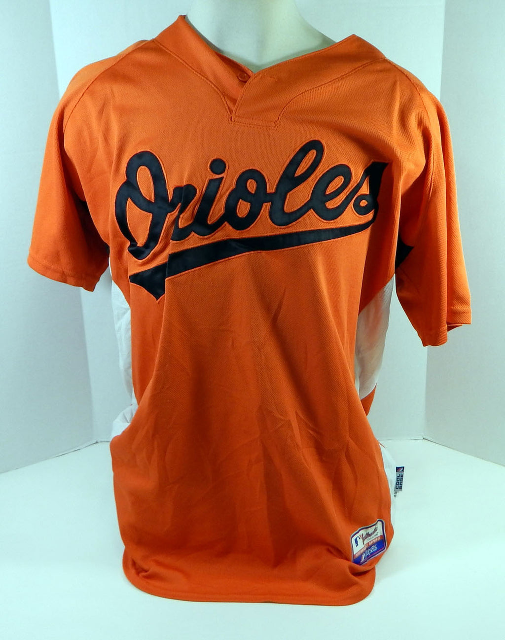 2007-08 Baltimore Orioles Brandon Tripp #93 Game Used Orange Jersey BP ST 001 Pic2