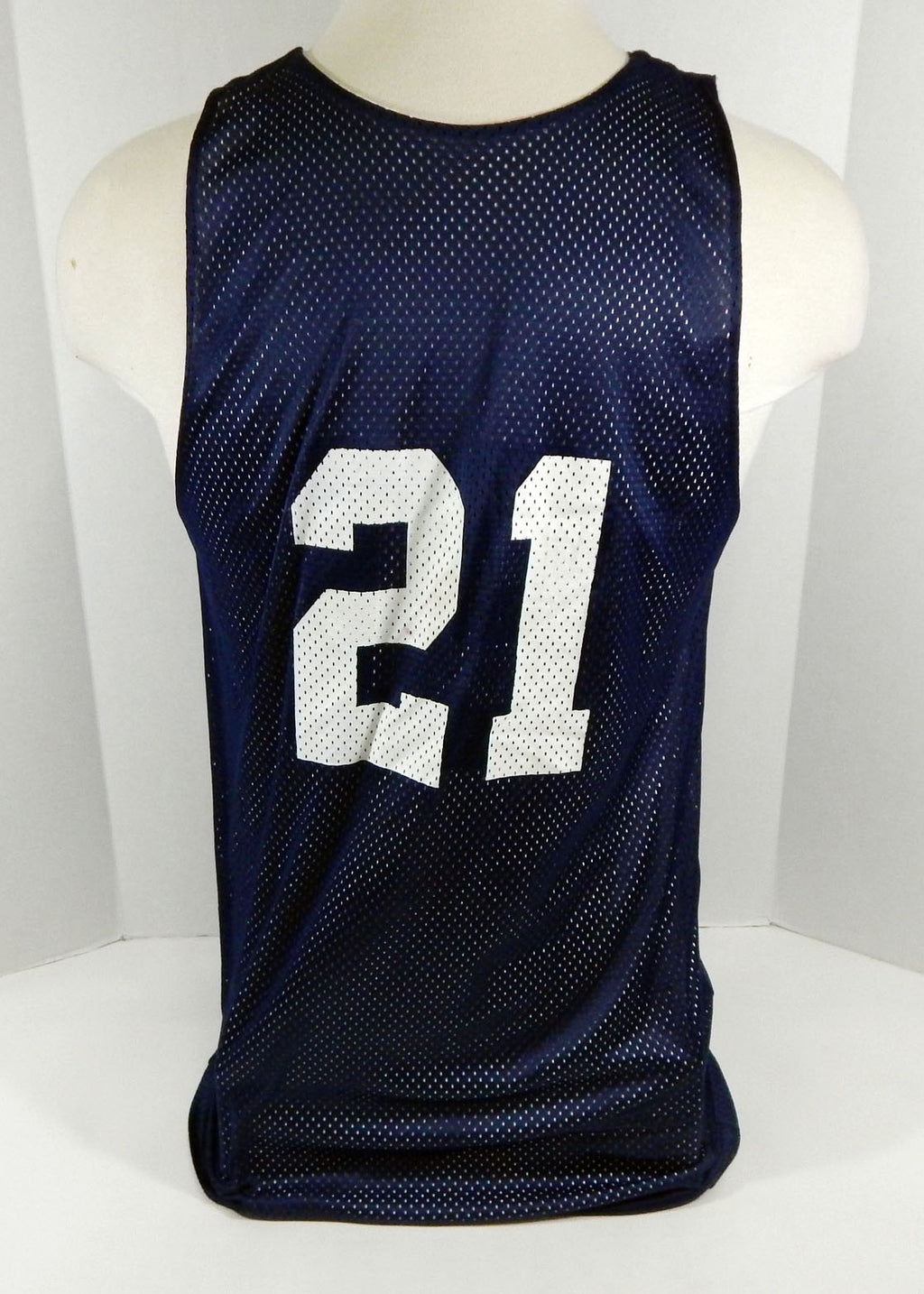 2000s Team USA Basketball #21 Game Issued Blue Reversible Practice Jersey 813