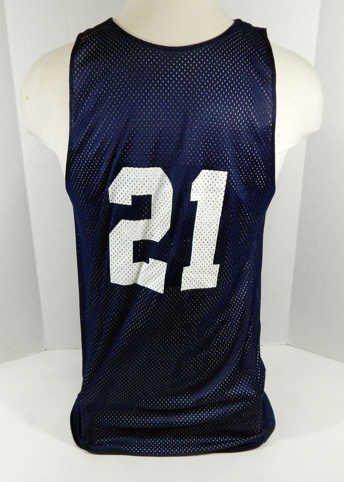 2000s Team USA Basketball #21 Game Issued Blue Reversible Practice Jersey 813