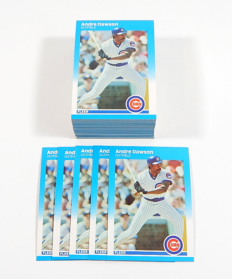 Lot of (83) 1987 Fleer Update Andre Dawson #U24 Avg Nm/Mt