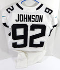 2018 Jacksonville Jaguars Caleb Johnson #92 Game Issued White Jersey 44 DP36030
