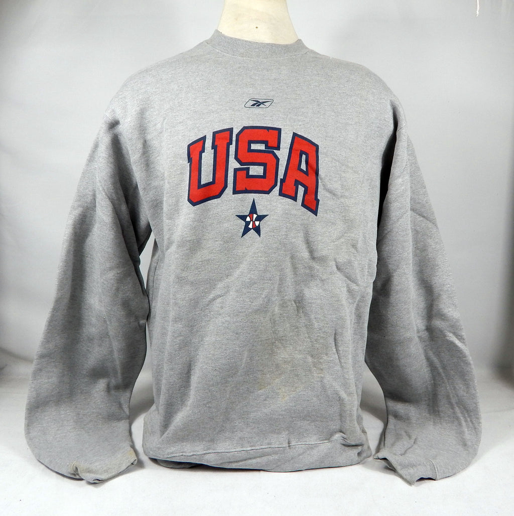 2000s Team USA Basketball Team Issued Grey Crewneck Sweatshirt XL 920S