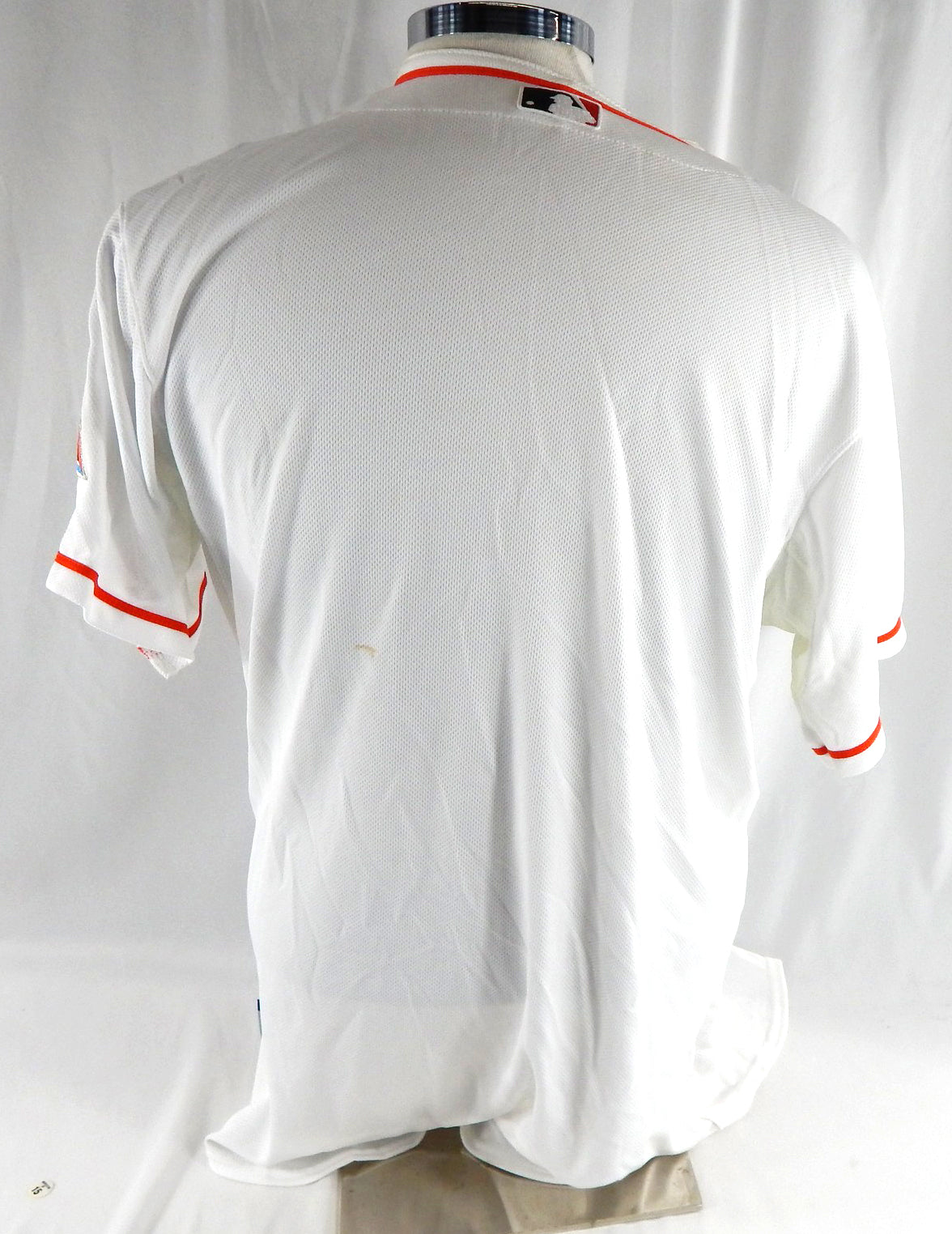 2012-18 Miami Marlins Blank Game Issued White Jersey 44 053 Pic2