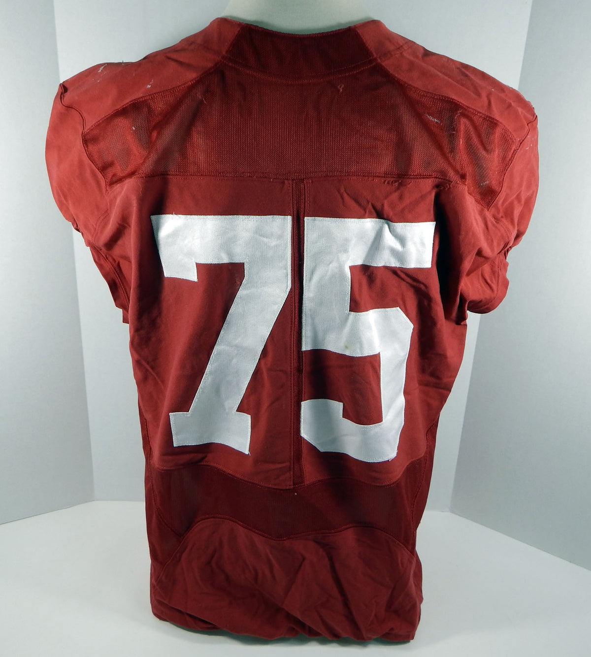 2016-18 Alabama Crimson Tide #75 Game Used Red Jersey BAMA00114