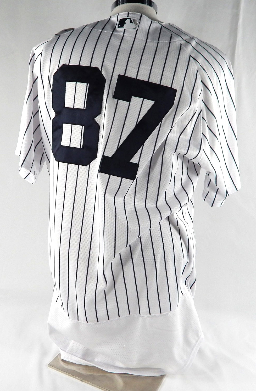 2023 New York Yankees Andres Chaparro #87 Game Issued Pos Used White Jersey 46 2 Pic2