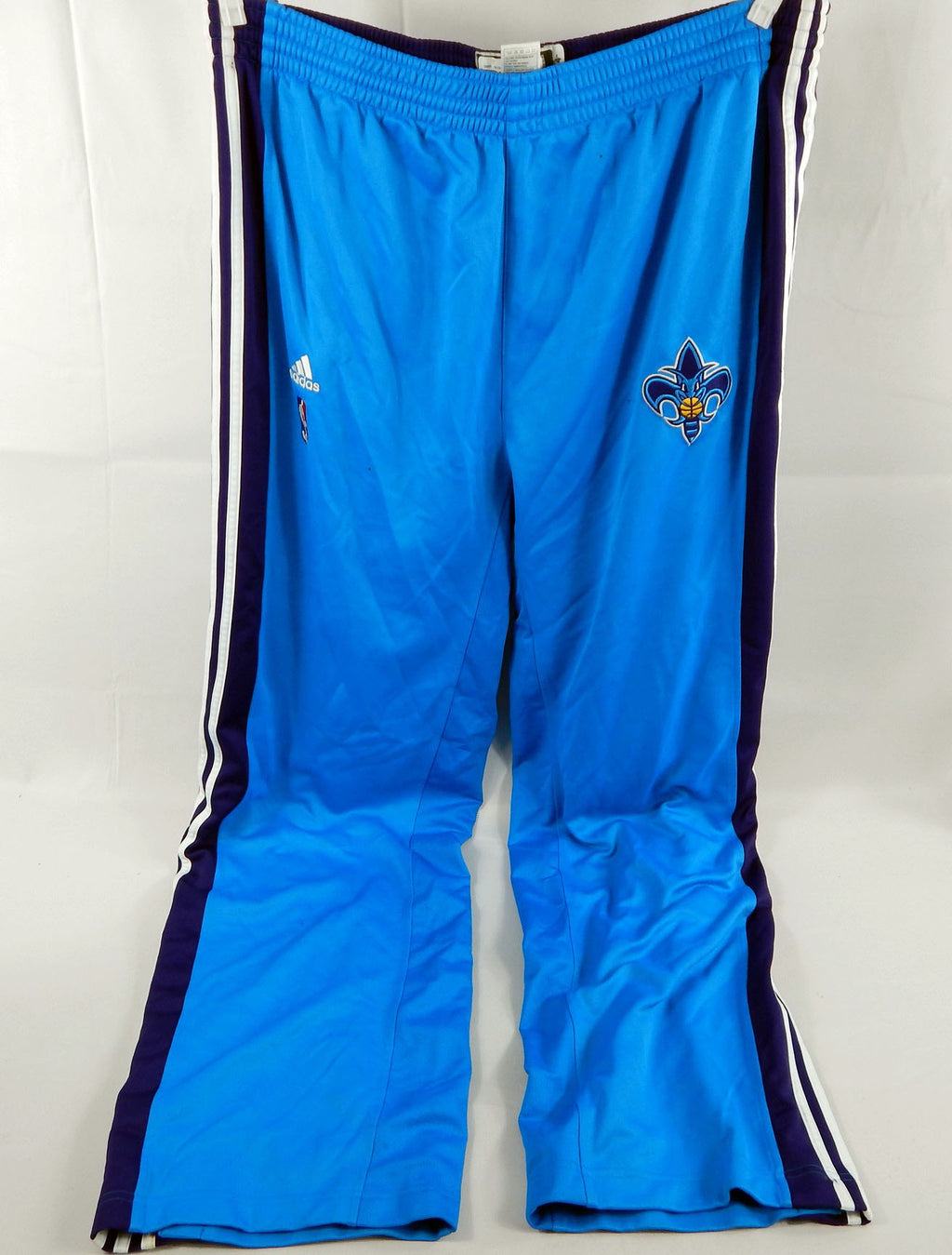 2009-10 New Orleans Hornets Emeka Okafor #50 Game Used Blue Warm Up Pants 2XL 17