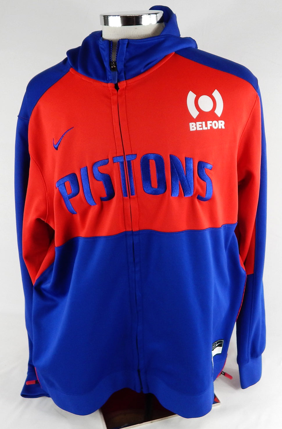 2024-25 Detroit Pistons Simone Fontecchio #19 Game Used Red Warm Up Jacket XL 1