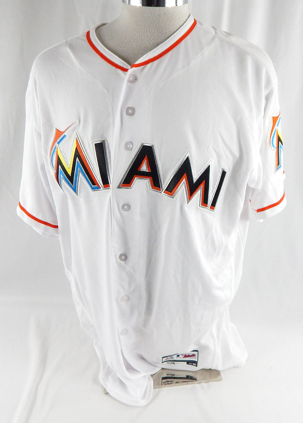 2012-18 Miami Marlins Blank Game Issued White Jersey 48 DP113054