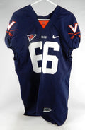 2006-09 Virginia Cavaliers #66 Game Issued Navy Jersey Name Plate Removed 46 075