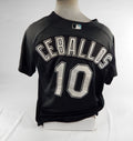 2003-06 Florida Marlins Caballos #10 Game Used Black Jersey ST BP XL DP72315