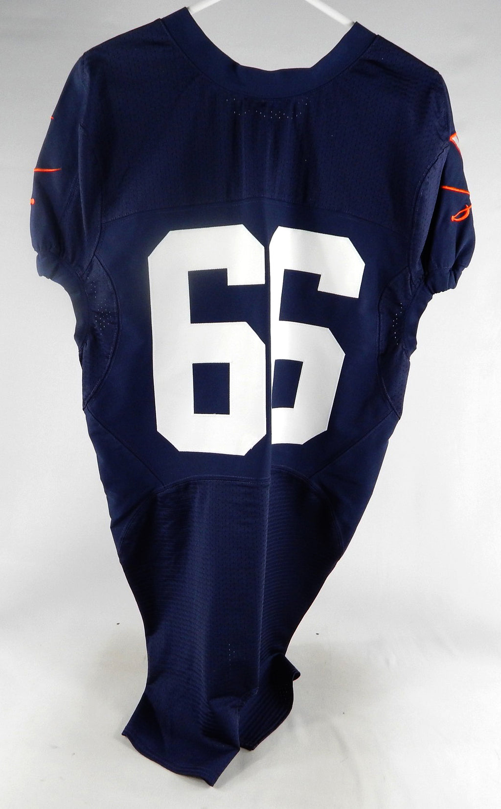 2006-09 Virginia Cavaliers #66 Game Issued Navy Jersey Name Plate Removed 46 075 Pic2