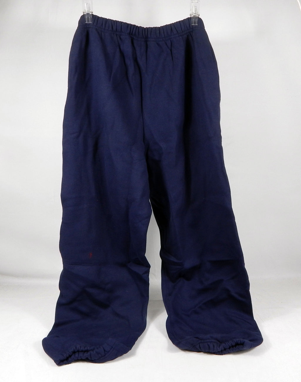 2000s Utah Jazz Team Issued Navy Travel Sweatpants L 923S Pic2