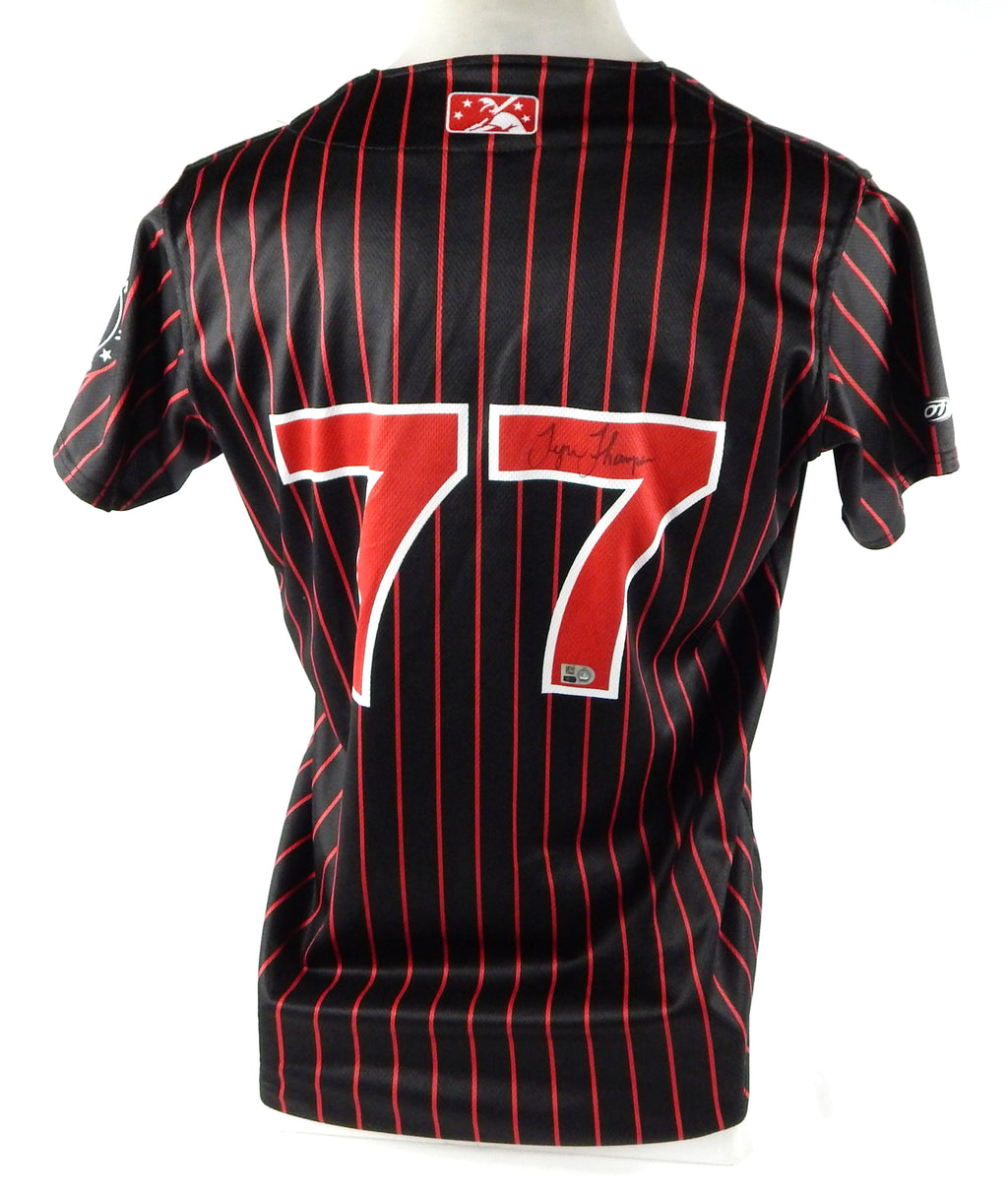 2022 Round Rock Express Tyree Thompson #77 Game Used Jersey Austin Senators Pic2