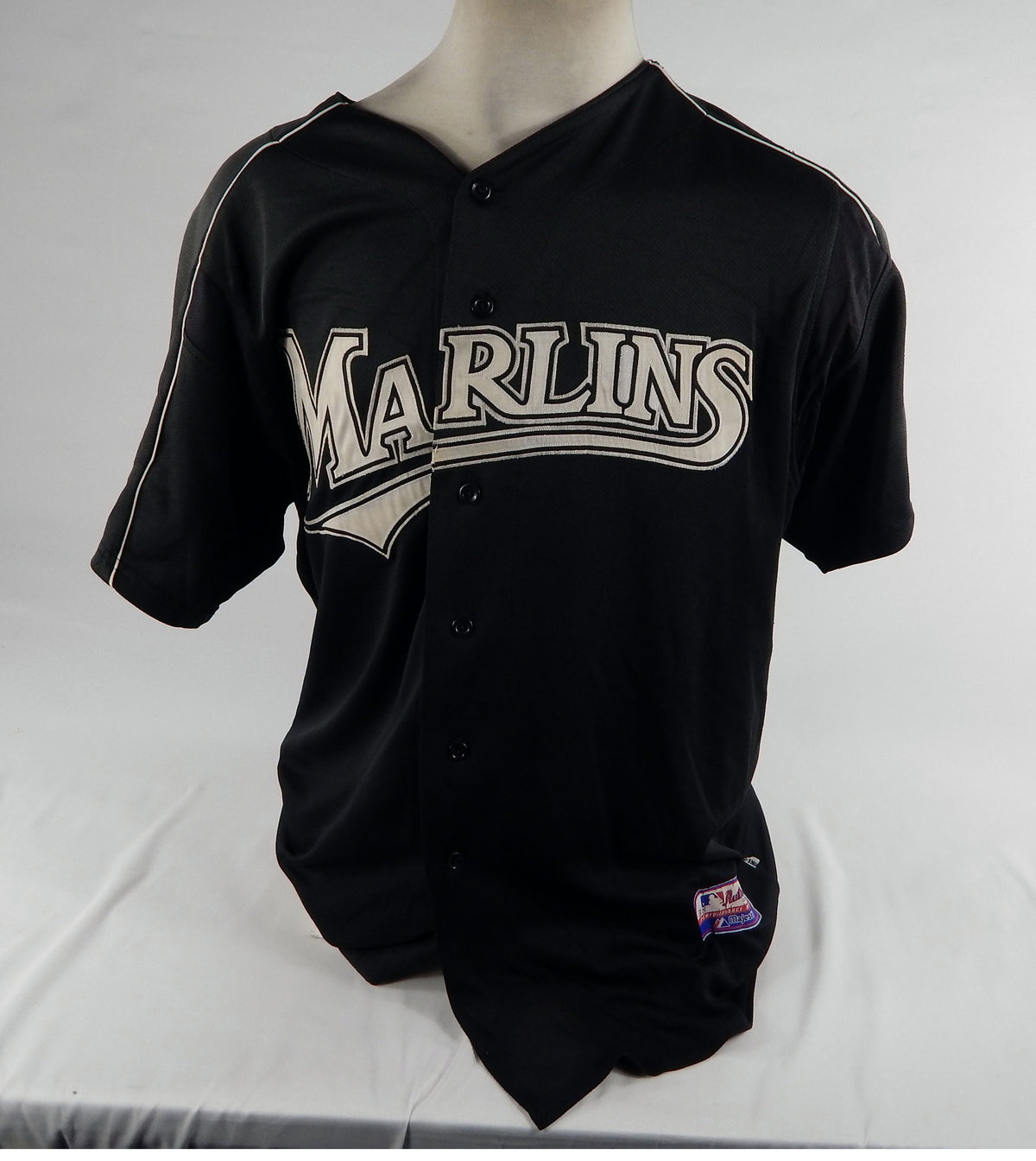 2003-06 Florida Marlins Caballos #10 Game Used Black Jersey ST BP XL DP72315 Pic2