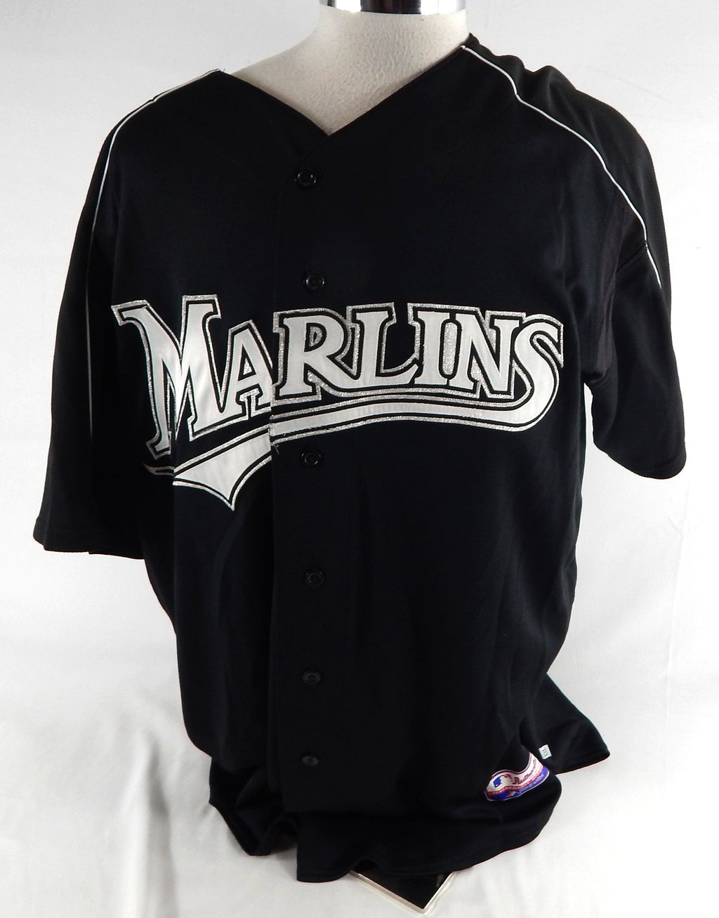 2004 Miami Marlins Frank Gracesqui #68 Game Used Black Jersey BP ST XXL 796