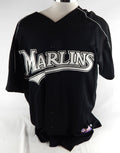 2004 Miami Marlins Frank Gracesqui #68 Game Used Black Jersey BP ST XXL 796