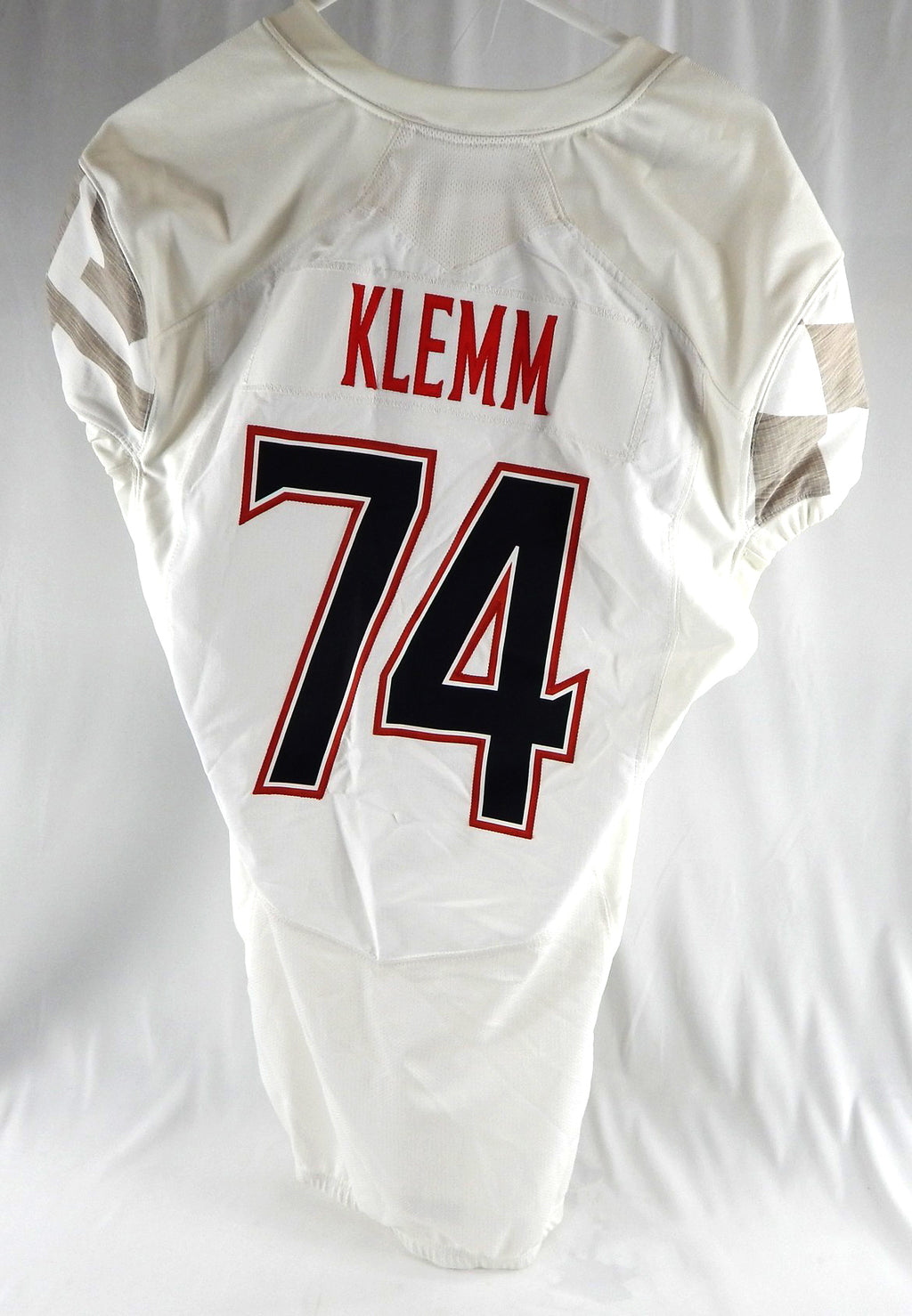 2014 Maryland Terrapins Nick Klemm #74 Game Used White Jersey 46 589 Pic2
