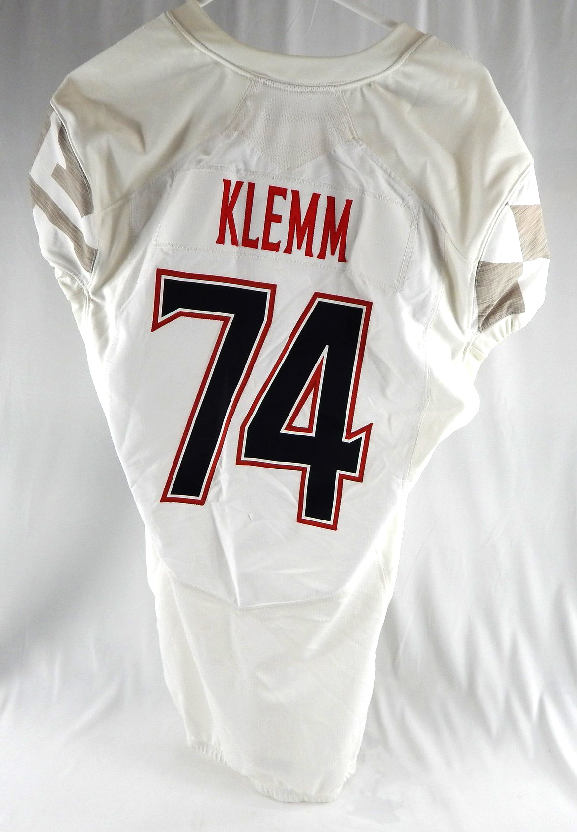 2014 Maryland Terrapins Nick Klemm #74 Game Used White Jersey 46 589 Pic2