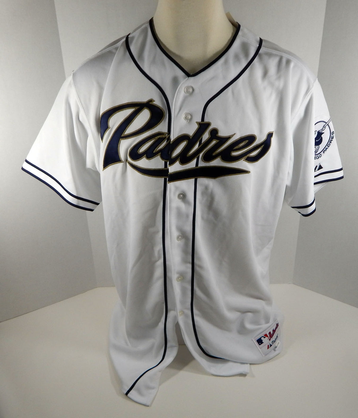 San Diego Padres Blank # Game Issued White Jersey SDP0675