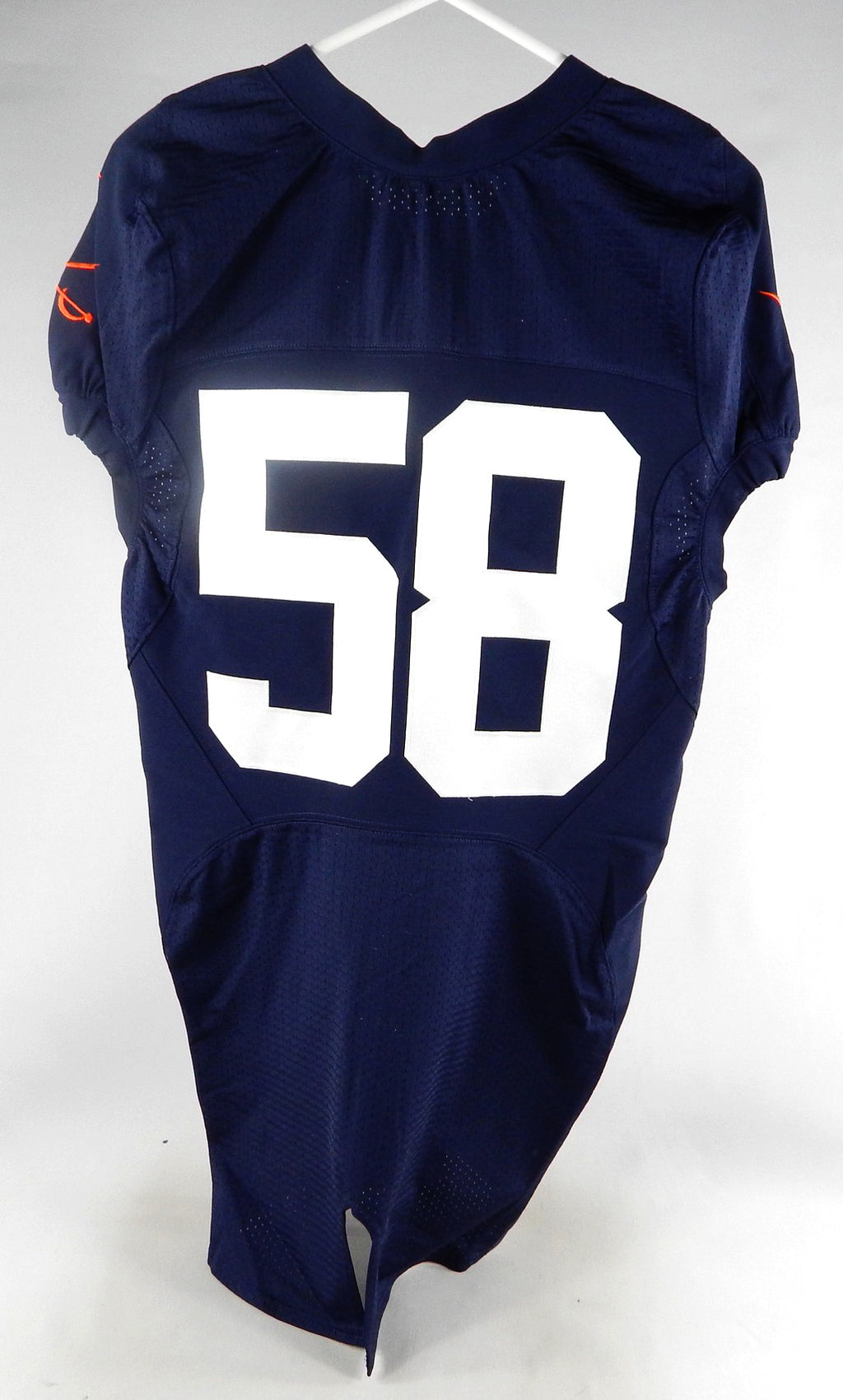 2006-09 Virginia Cavaliers #58 Game Issued Navy Jersey Name Plate Removed 40 076 Pic2
