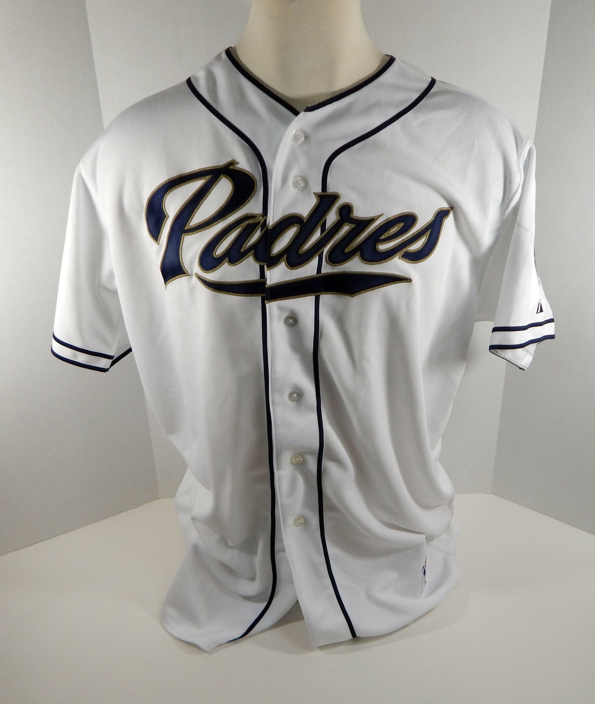 San Diego Padres Blank # Game Issued White Jersey SDP0676