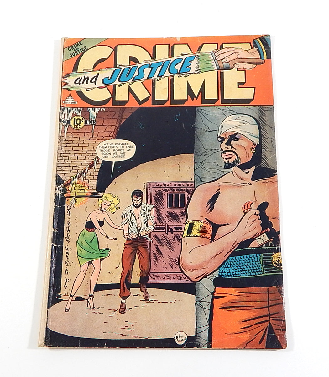 Crime and Justice #13 Golden Age Pre-Code Comic Book 1953 Capitol VG Morales