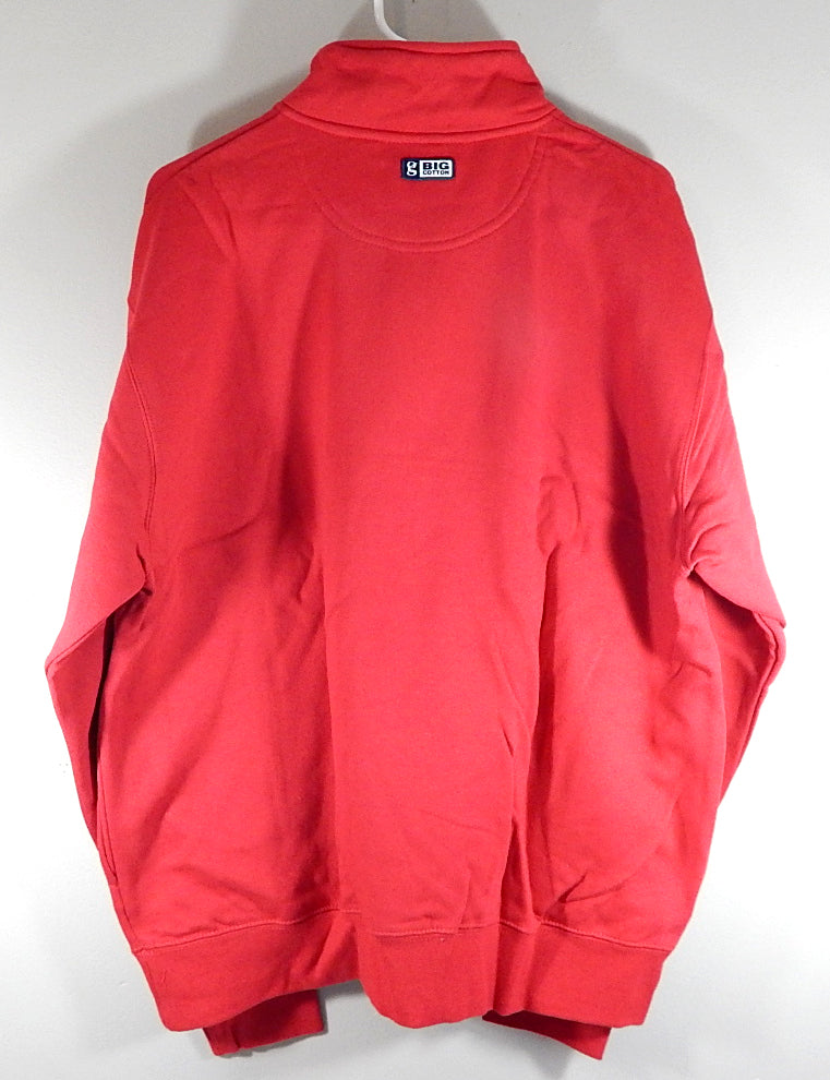 Detroit Pistons Gear For Sports Big Cotton 1/4 Zip-Up Sweatshirt Red Adult XXL Pic2