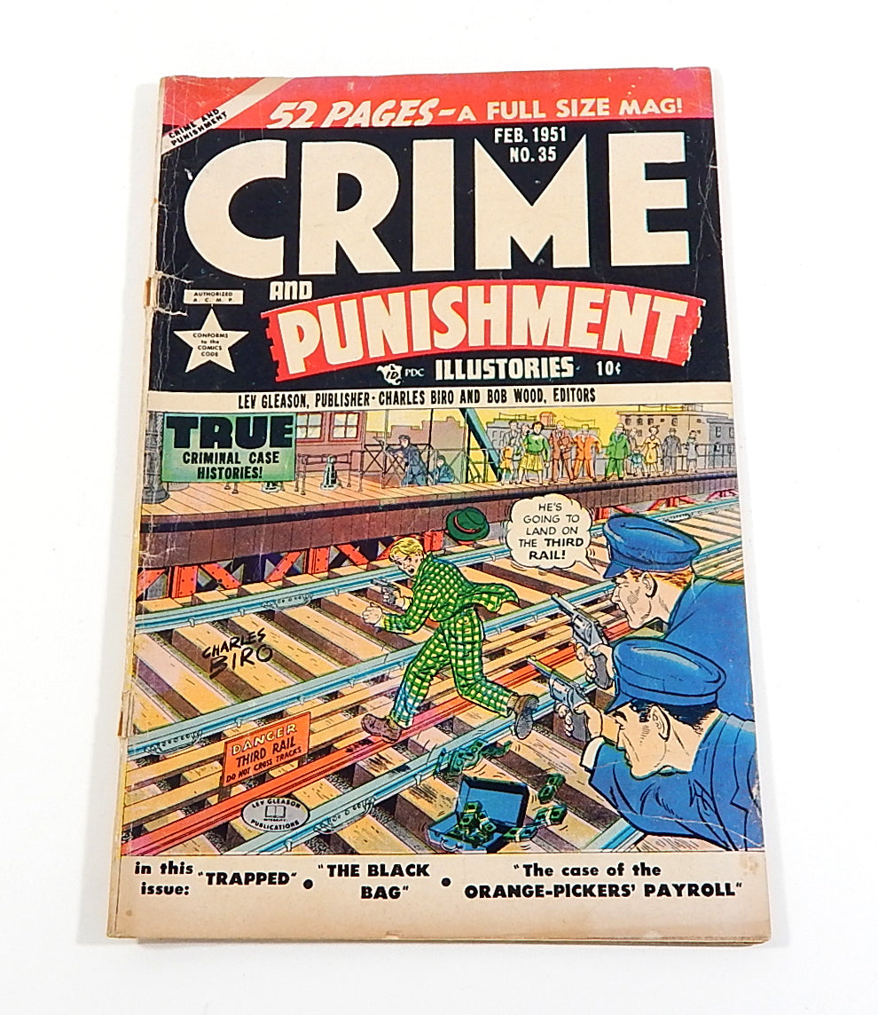 Crime and Punishment #35 Golden Age Pre-Code Comic 1951 Lev Gleason VG