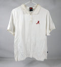 2000s Alabama Crimson Tide Team Issued White Polo Shirt Womens 56326 YXL 927S
