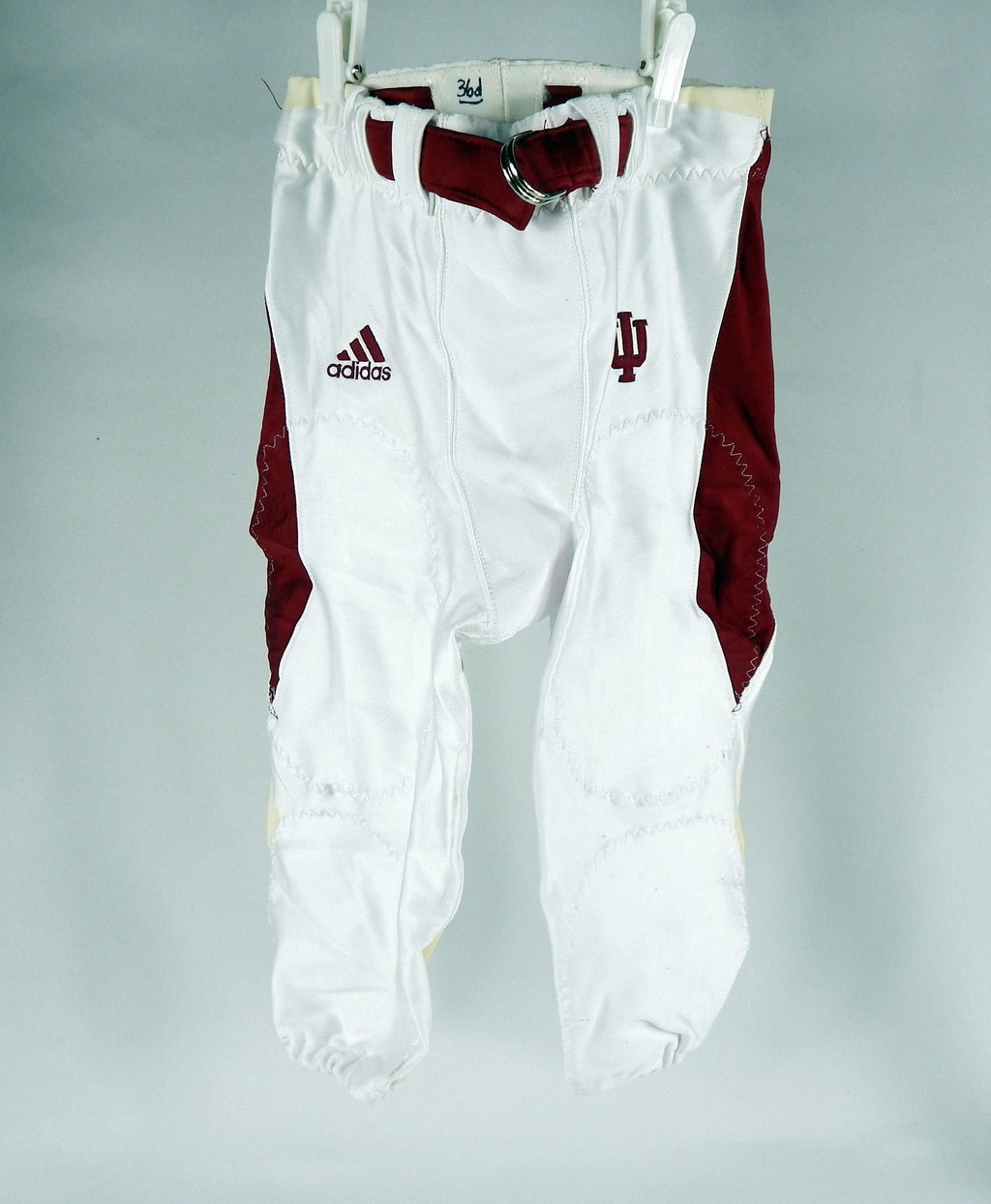 Indiana Hoosiers #36 Game Used White Pants 28 DP67491