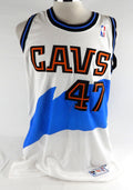 1999-00 Cleveland Cavaliers Ian Bramlett #47 Game Issued White Jersey 46 830